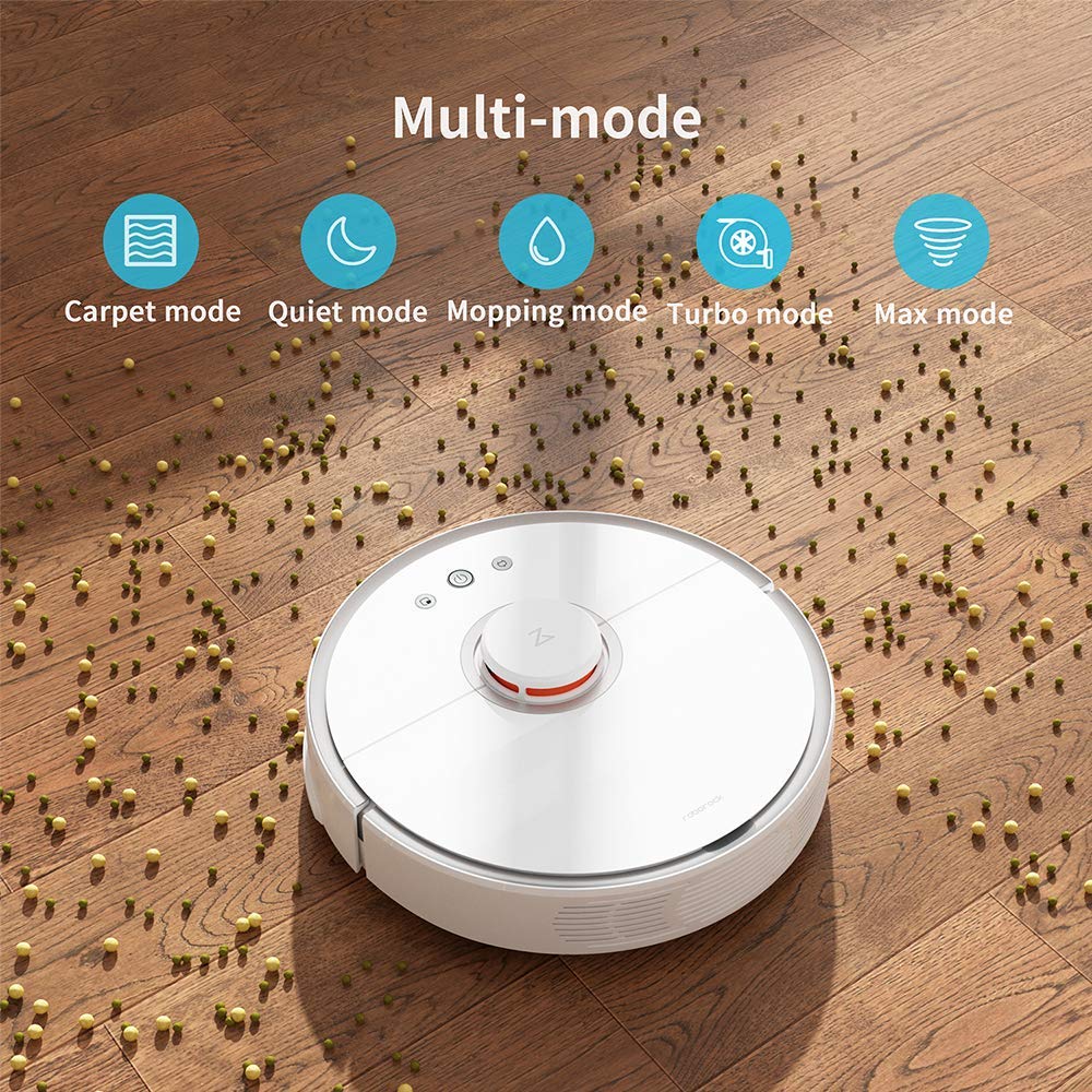 Roborock S5 Xiaomi Robotic Vacuum and Mop Cleaner, 2000Pa Super